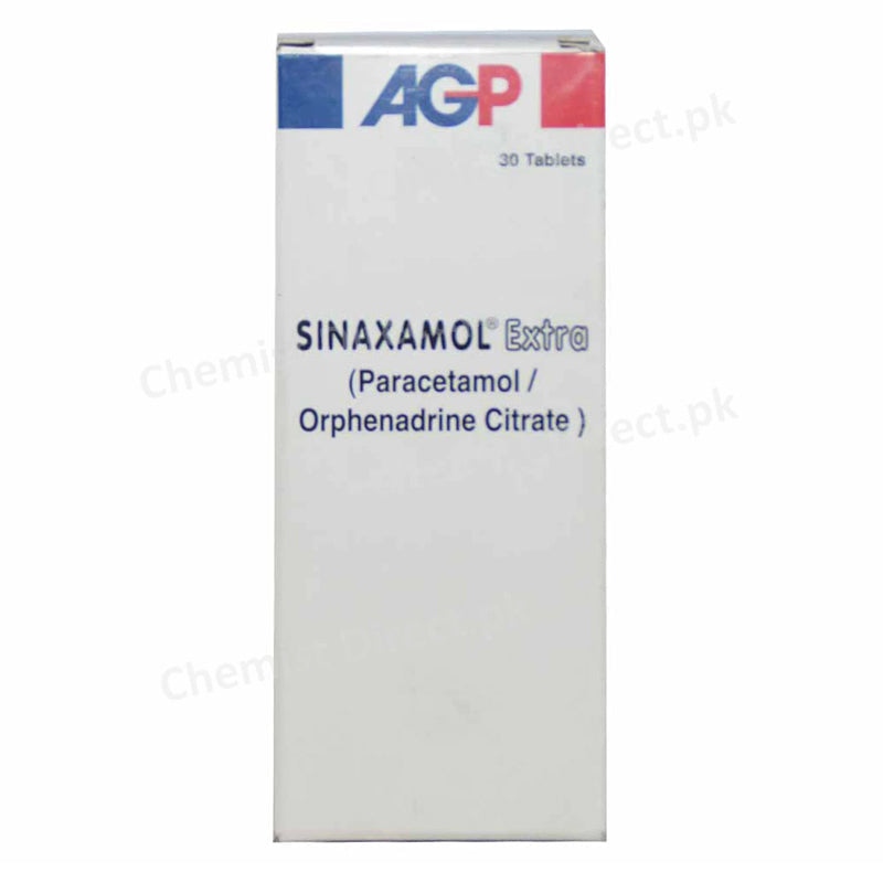 Sinaxamol Extra Tablet AGP Pvt_ Ltd Muscle Relaxants Orphenadrine Citrate 50mg_ Paracetamol 650mg