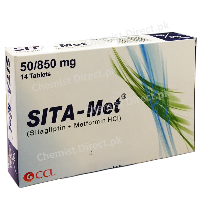 Sita Met 50 850mg Tablet CCL Pharmaceuticals Pvt Ltd Oral Hypoglycemic Sitagliptin 50mg_ Metformin HCI 500mg