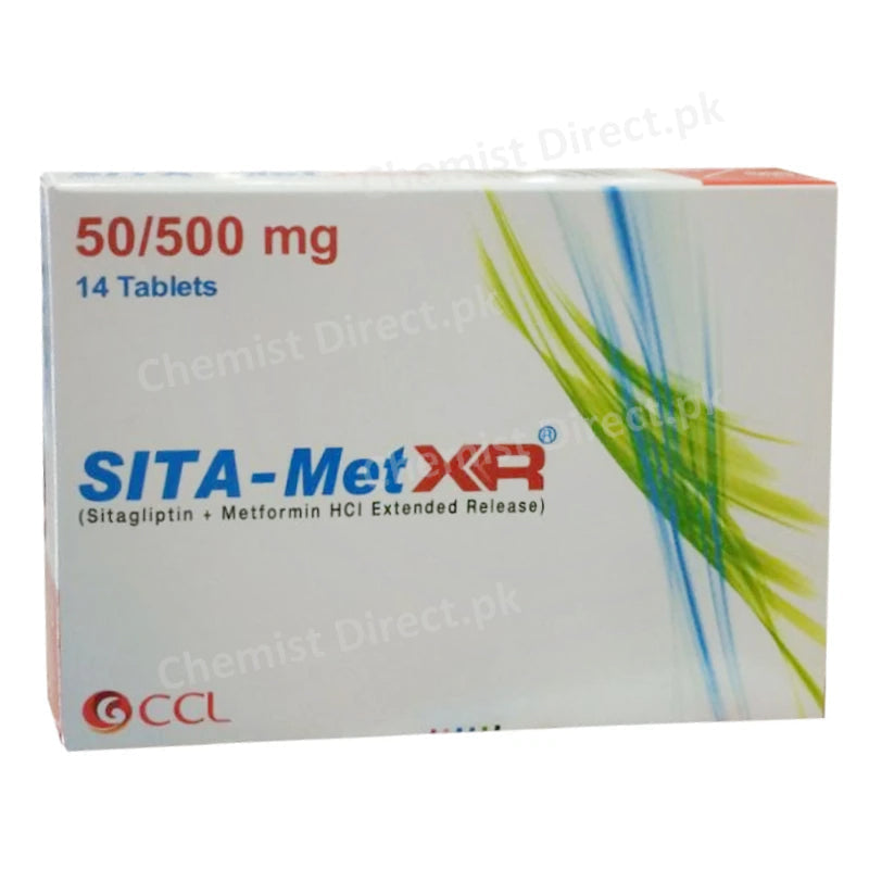 Sita Met Xr Tablets 50 500 Ccl Pharmaceuticals Pvt Ltd Sitagliptin50mg_ Metforminhci500mg