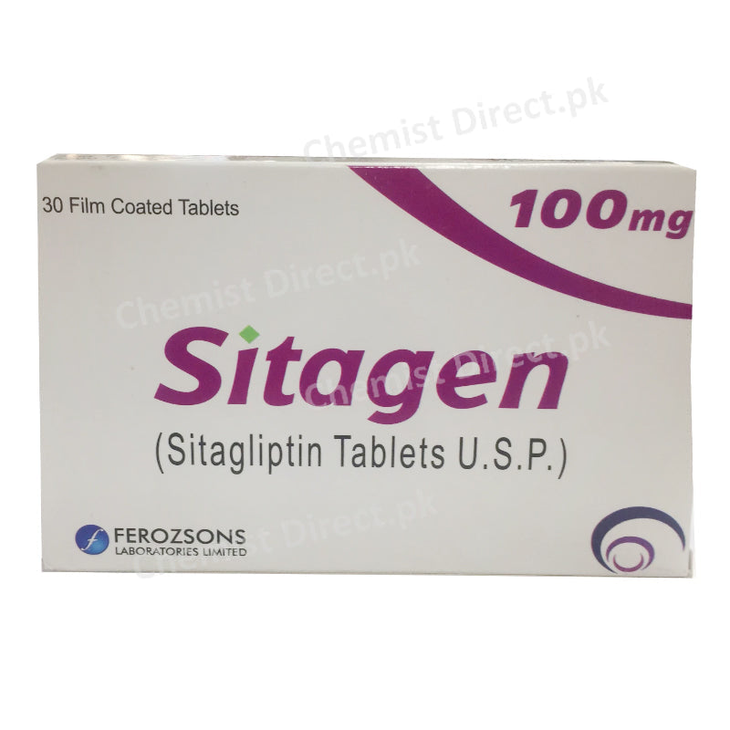 Sitagen 100mg Tablet Ferozsons Laboratories Ltd Oral Hypoglycemic Sitagliptin