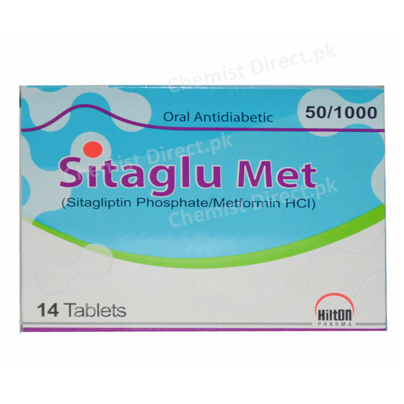Sitaglu Met 50 1000 Tablet Hilton Pharma Pvt_ Ltd. Oral Hypoglycemic Sitagliptin Phosphate 50mg_ Metformin HCl 1000mg 