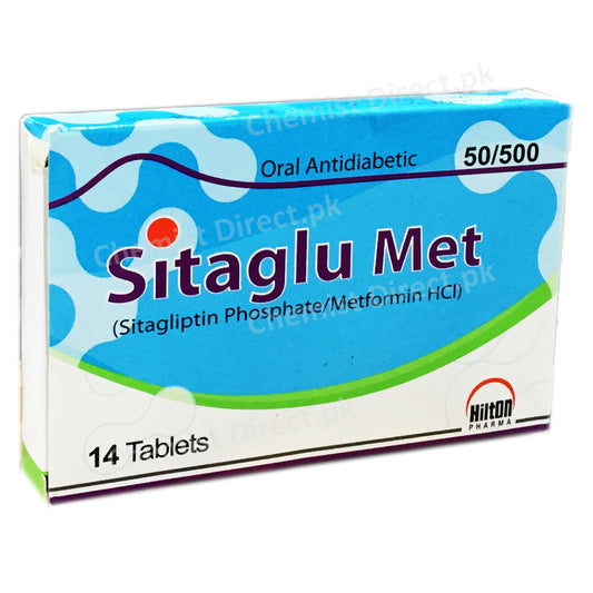 Sitaglu Met 50 500 Tablet Hilton Pharma Pvt_ Ltd Oral Hypoglycemic Sitagliptin Phosphate 50mg_ Metformin HCl 1000mg