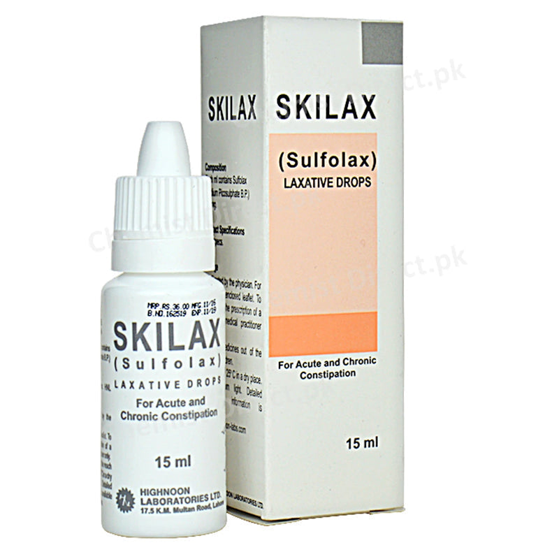 Skilax 15ml Drop Highnoon Laboratories Ltd Constipation Treatment Sulfolax