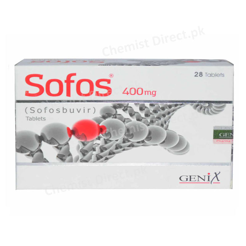 Sofos 400mg Tablet Sofosbuvir Anti-viral Genix Pharma