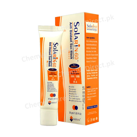 Solarin 60 Anti Oxidant Sunblock Day Cream Skin Care