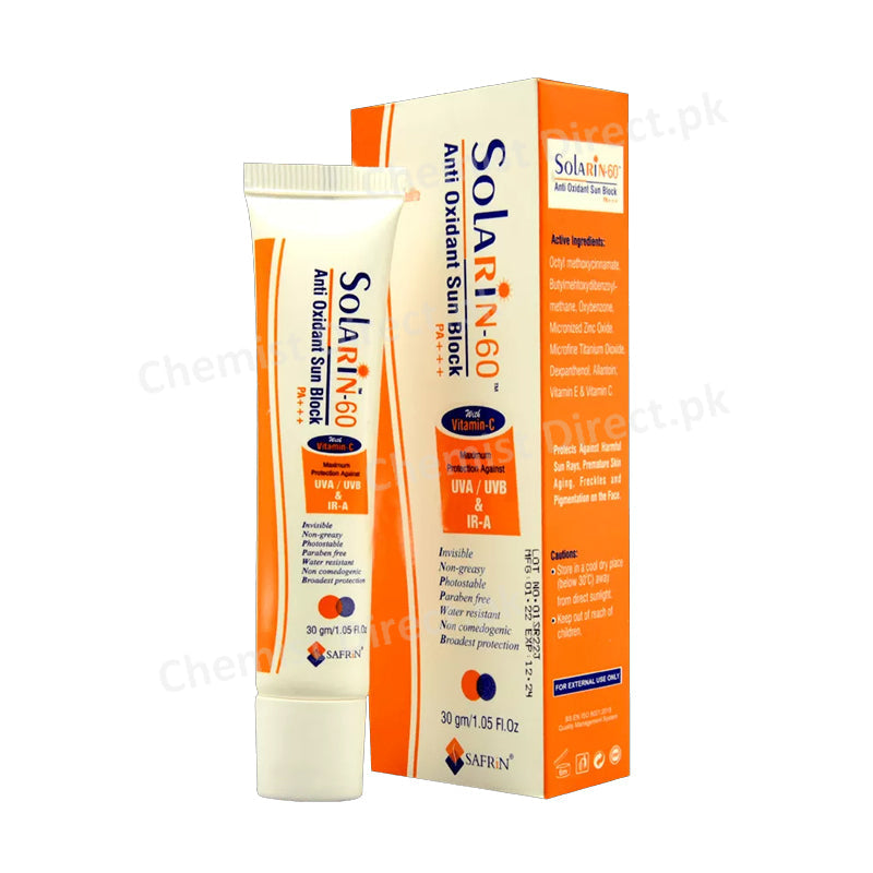 Solarin 60 Anti Oxidant Sunblock Day Cream Skin Care