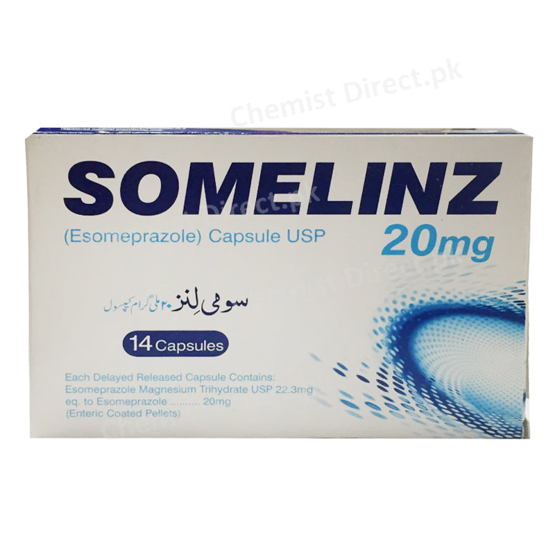 Somelinz 20mg Capsule Esomeprazole Anti-Ulcerant Bosch Pharmaceuticals