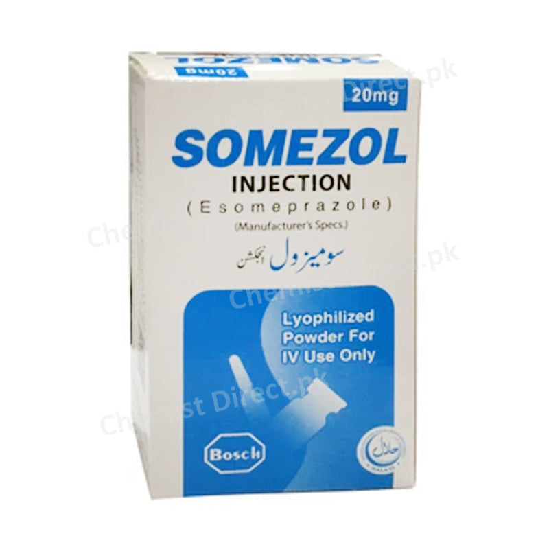 Somezol 20mg Injection Esomeprazole Anti-Ulcerant Bosch Pharma