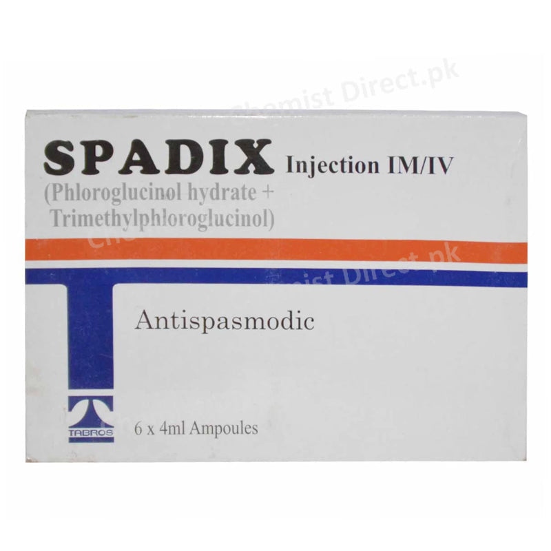 Spadix 40mg Injection Phloroglucinol + Trimethylphloroglucinol Antispasmodic Tabros Pharma