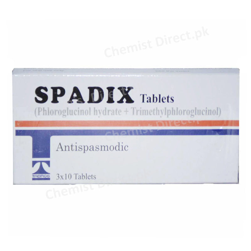 Spadix 80mg Tablet Phloroglucinol + Trimethylphloroglucinol Antispasmodic Tabros Pharma