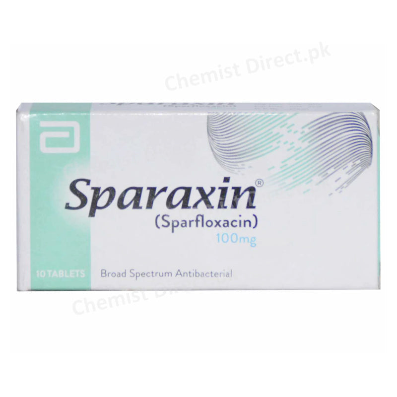 Sparaxin 100mg Tablet Sparfloxacin Anti-Bacterial Abbott Laboratories