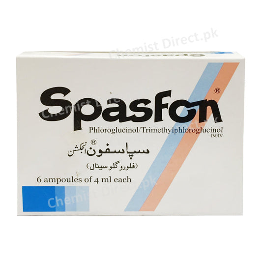 Spasfon 4ml Injection Anti-Spasmodic Phloroglucinol/Trimethylphloroglucinol Himont Pharma
