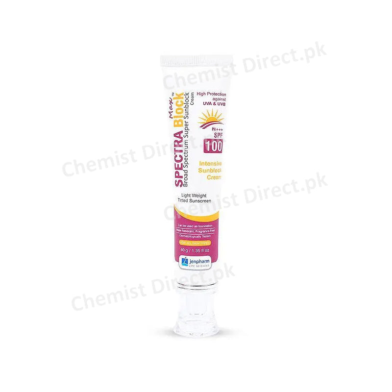 Spectra Block Spf 100 Sunblock Cream 40G Skin Care