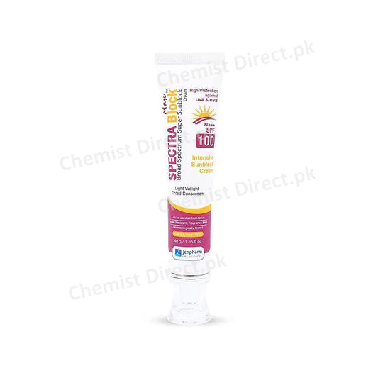 Spectra Block Spf 100 Sunblock Cream 40G Skin Care