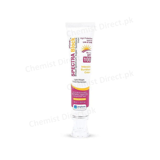 Spectra Block Spf 100 Sunblock Cream 40G Skin Care