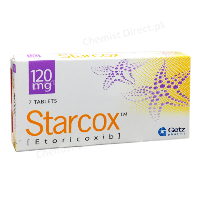 Starcox 120mg Tablet Getz Pharma Pakistan Nsaid Etoricoxib