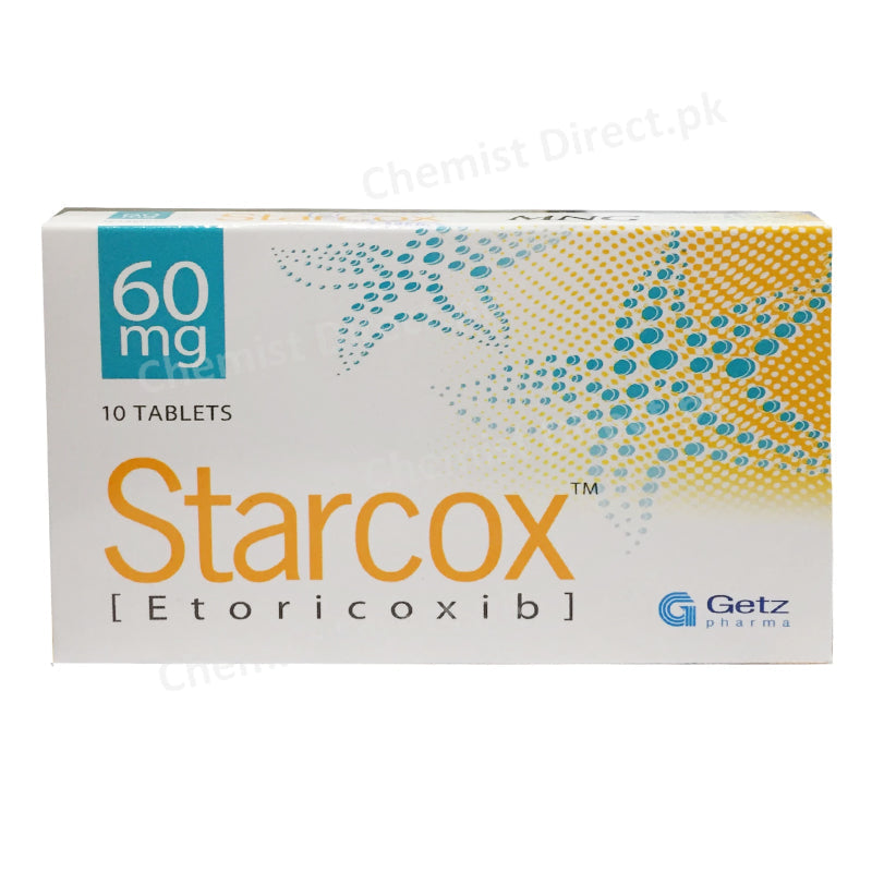 Starcox 60mg Tablet Getz Pharma Pakistan Pvt_ Ltd Nsaid Etoricoxib