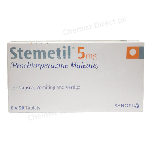 Stemetil 5mg Tablet Sanofi Aventis Anti Emetic ProchlorperazineMaleate