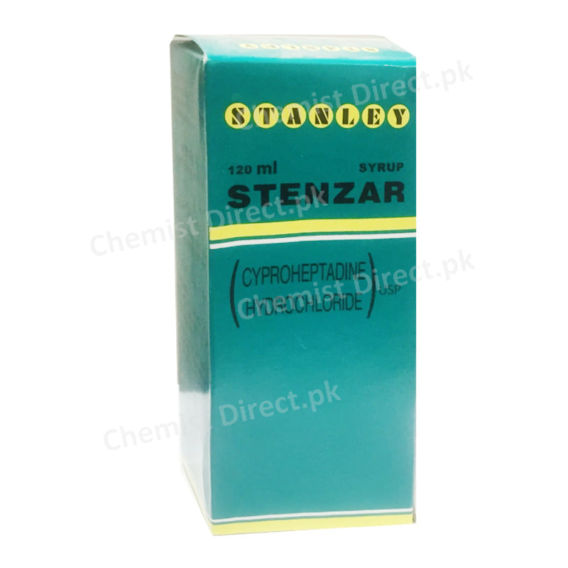 Stenzar 120ml Syrup Cyproheptadine Hydrochloride Anti-Histamine Stanley Pharmaceuticals