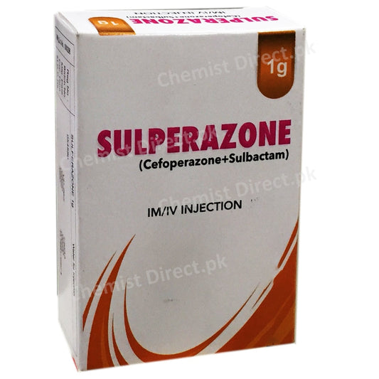 Sulperazone 1g Injection Horizon Pharmaceuticals PVT LTD Cephalosporin Antibiotic Cefoperazone Sulbactam