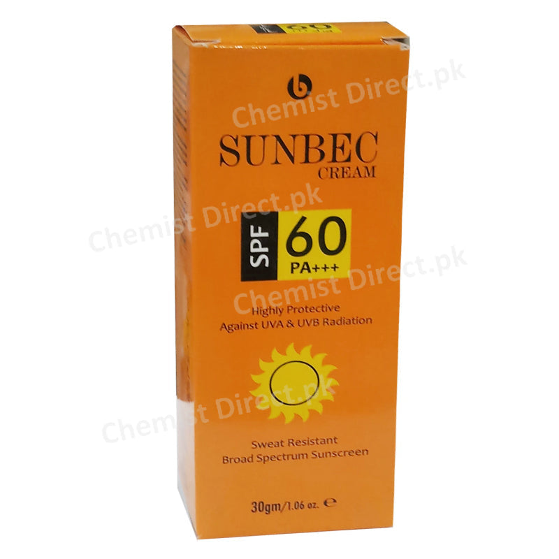 Sunbec Spf 60 30g Cream