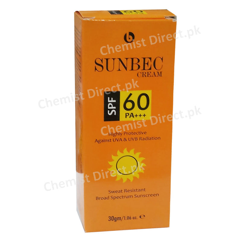 Sunbec Spf 60 30g Cream