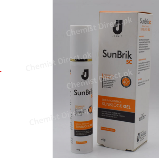 Sunbrik Sc Spf 50 Sunblock Gel 40G Skin Care