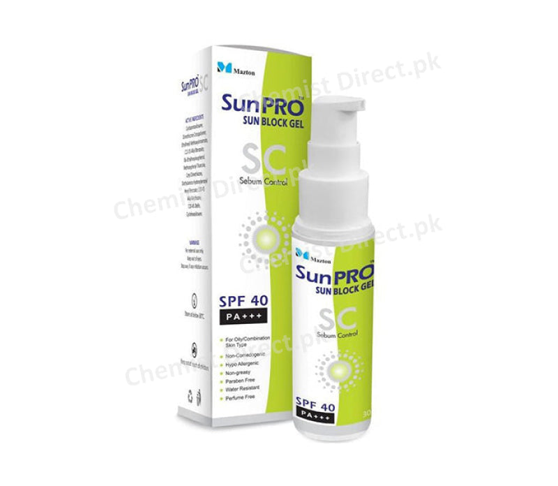 SunPRO SC Gel SPF 40 P++ – ChemistDirect.pk
