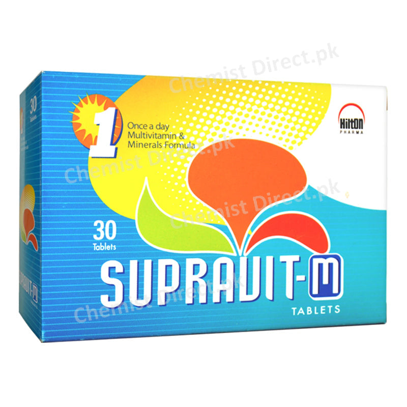 Supravit M Tablet Hilton Pharma Vitamin Supplement