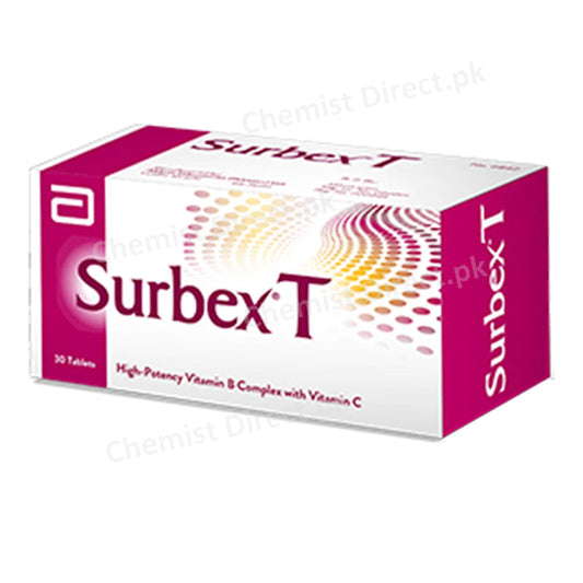 Surbex T Tablet Abbott Laboratories Pakistan_ Ltd Vitamin Supplement Vitamin B2 10mg Vitamin B1 15mg