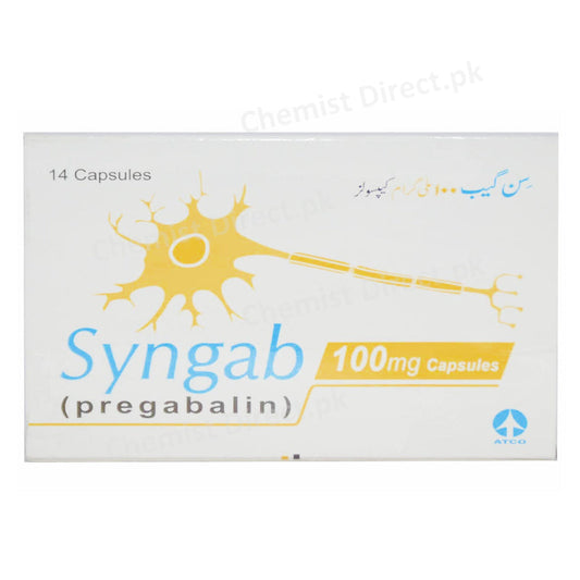 Syngab 100mg Capsule Pregabalin Neuropathic Pain Atco Pharma