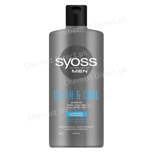 Syoss Men Clean And Cool Shampoo 440ml
