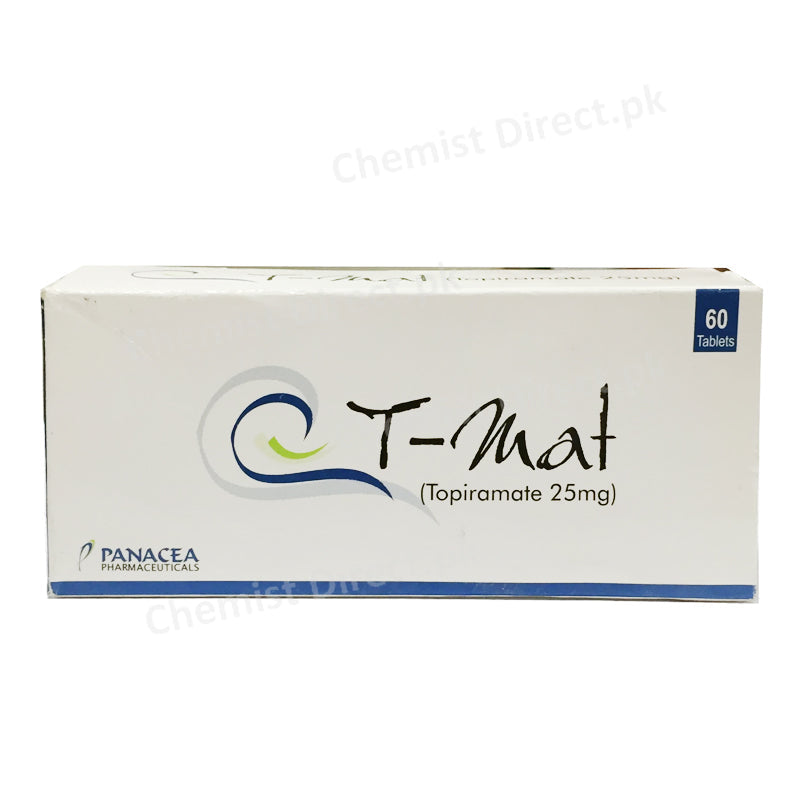 T-Mat 25mg Tablet Topiramate Panacea Pharma