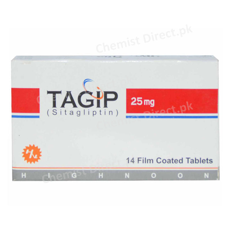 Tagip 25mg Tablet Sitagliptin Oral Hypoglycemic Highnoon Laboratories