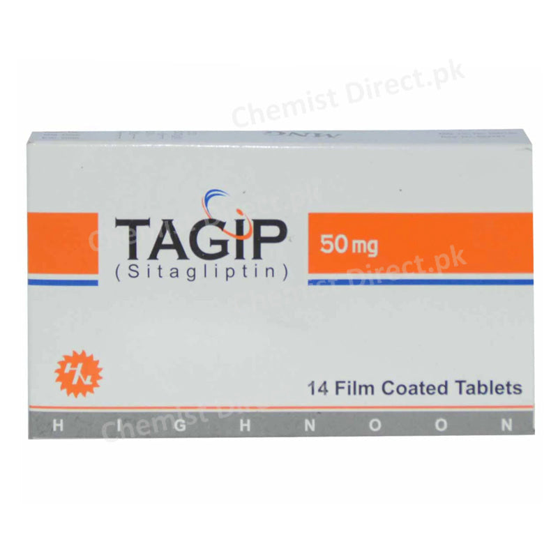 Tagip 50mg Tablet Sitagliptin Oral Hypoglycemic Highnoon Laboratories