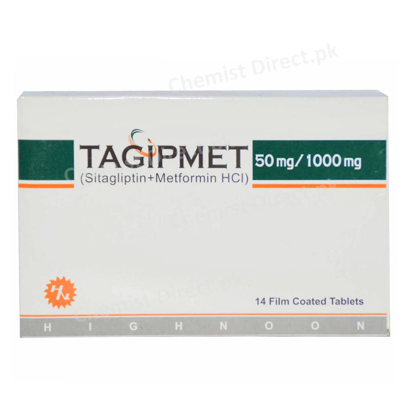 Tagipmet 50/1000mg Tablet Sitagliptin + Metformin HCl Highnoon Laboratories Oral Hypoglycemic