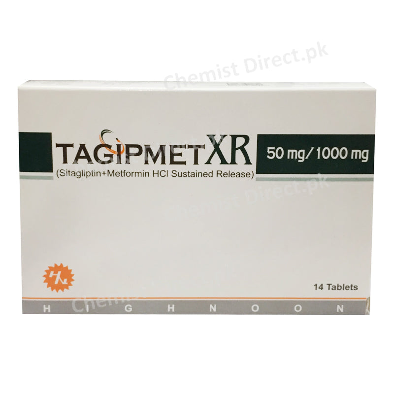 Tagipmet XR 50 1000mg Tablet Highnoon Laboratories Ltd Oral Hypoglycemic Sitagliptin 50mg_ Metformin 1000mg