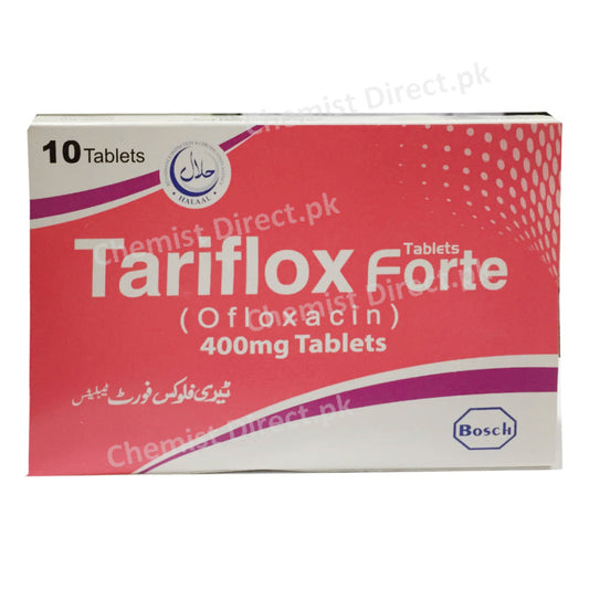  Tariflox 200mg Tablet Bosch Pharmaceuticals Pvt_ Ltd Quinolones Anti Bacterial Ofloxacin Tariflox Forte 400mg