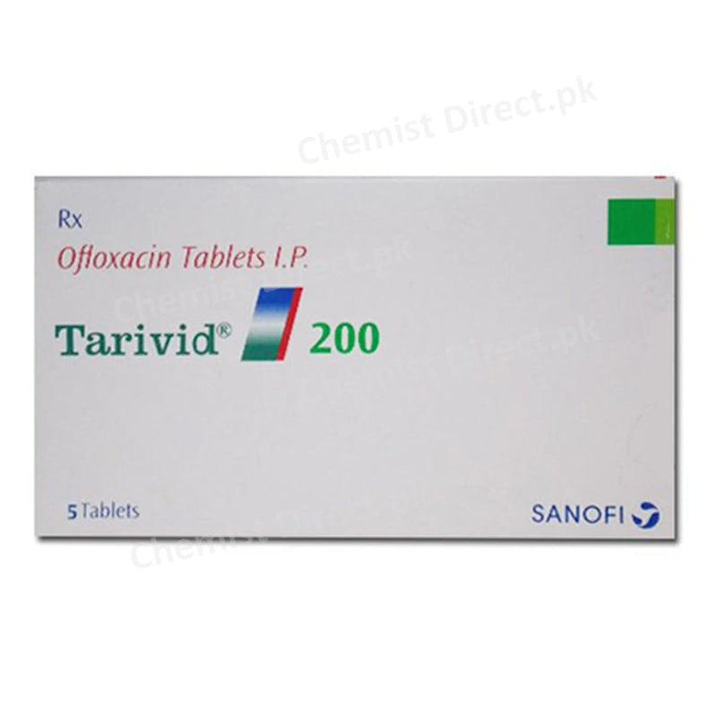     Tarivid 200mg Tablet Sanofi Aventis Quinolones Anti Bacterial Ofloxacin