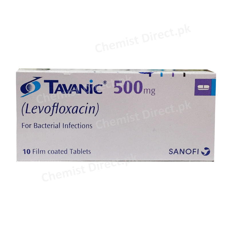Tavanic 500mg Tablet Levofloxacin Antibacterial Sanofi Aventis