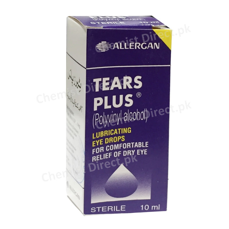 Tears Plus Eye Drops 10ml Polyvinyl Alcohol Lubricant Barrett Hodgson