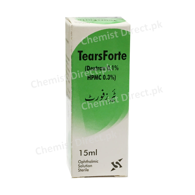 TearsForte 15ml Dextran 0.1% + HPMC 0.3% Artificial Tears Sante pharma