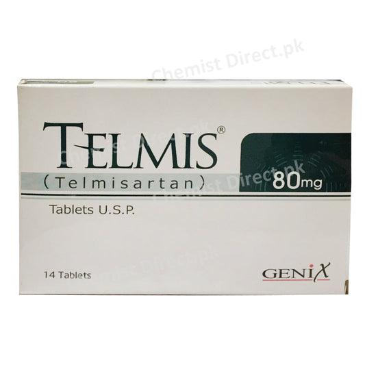 Telmis 80mg Tablet Telmisartan Genix Phrama