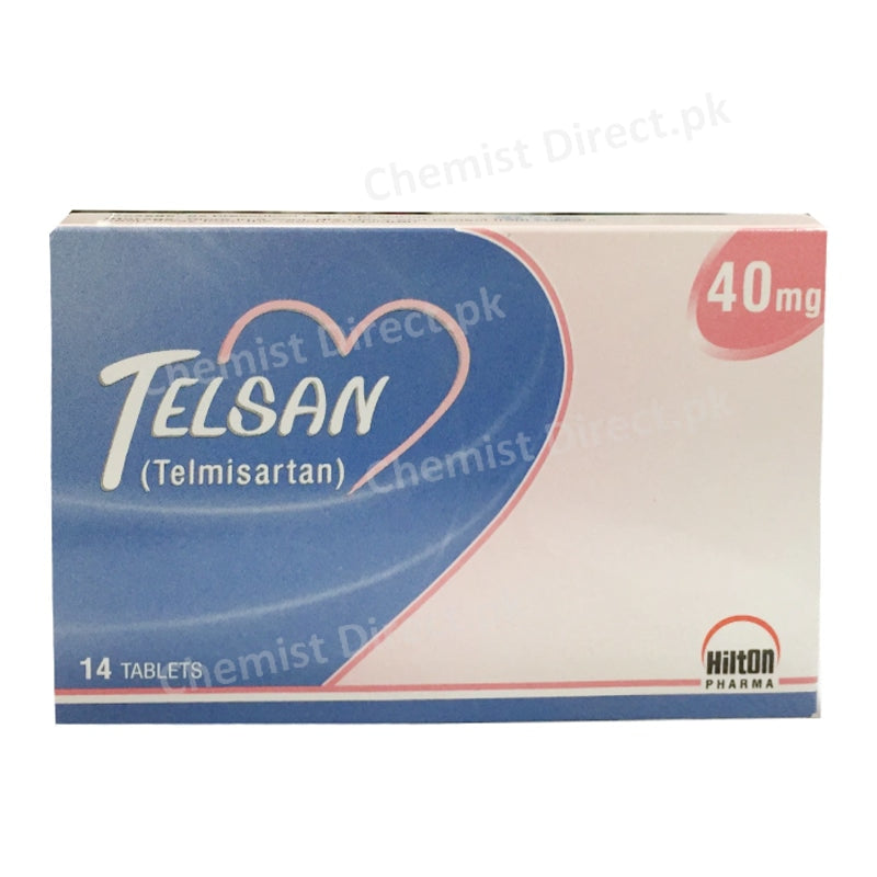 Telsan 40mg Tablet Telmisartan Anti-Hypertensive Hilton Pharma