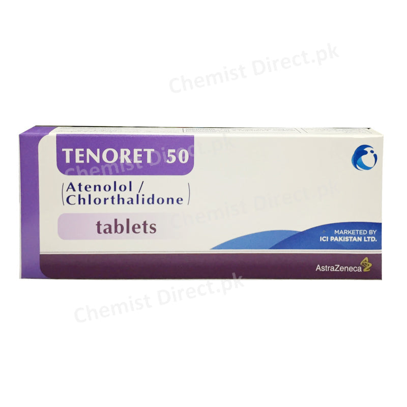 Tenoret 50mg Tablet Ic-Pakistan Ltd Anti Hypertensive Atenolol 50mg_ Chlorthalidone12.5mg