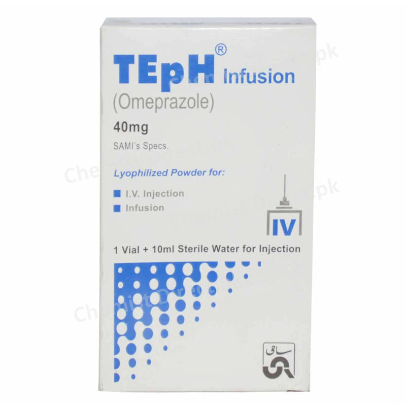 Teph Infusion 40mg Sami Pharmaceuticals Anti Ulcerant Omeprazole