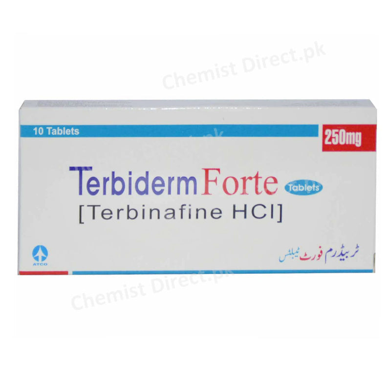 Terbiderm Forte 250mg Tablet Atco Laboratories Pvt_ Ltd Anti Fungal Terbinafine Hcl