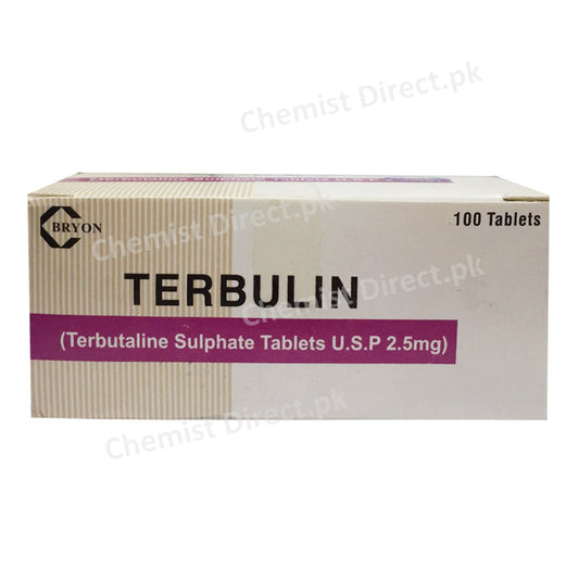 Terbulin Tablet Bryon Pharmaceuticals Pvt_ Ltd B2 Agonist Terbutaline Sulphate