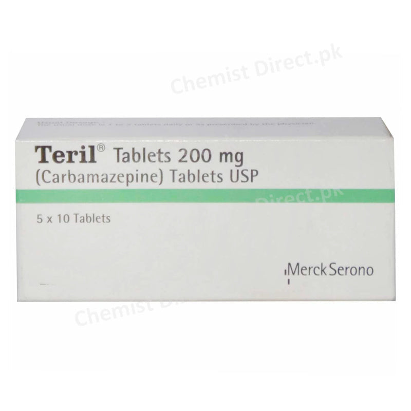 Teril 200mg Tablet Carbamazepine Anti-Epileptics Martin Dow Pharmaceuticals