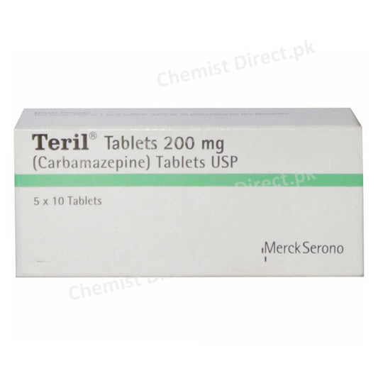 Teril 200mg Tablet Carbamazepine Anti-Epileptics Martin Dow Pharmaceuticals